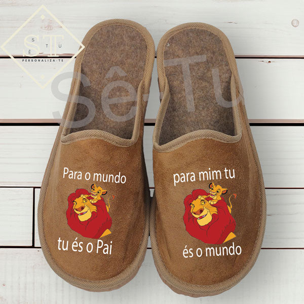 Chinelos Rei Leão Melhor Pai do Mundo - Sê-Tu